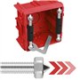 86 type Cassette Vis Support Rod Kit ，Boîte De Montage Boîtier De Jonction Cassette De Réparation，pour boîte de commutation à mo