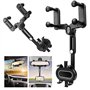 UKOFEW Support Téléphone Voiture，Rotation 360° Fixe Voiture Telephone Un Bouton de Libération，pour Voiture pour téléphone Portab