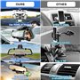 UKOFEW Support Téléphone Voiture，Rotation 360° Fixe Voiture Telephone Un Bouton de Libération，pour Voiture pour téléphone Portab