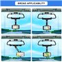 UKOFEW Support Téléphone Voiture，Rotation 360° Fixe Voiture Telephone Un Bouton de Libération，pour Voiture pour téléphone Portab