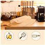 200 Papier Sulfurisé Air Fryer，Antiadhésive Sans Huile Papier Parchemin Accessoires，Perforé Papier Cuisson Air Fryer，pour Friteu