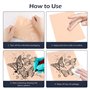 8 Pièces Peau Synthétique Tatouage Fausse Peau Tatouage Peau de Tatouage Double Face pour Tester le Machine Tatouage Les Fournit