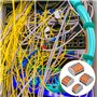 MXTIMWAN 80 Pièces Connecteur de Fil Compact, Connecteurs Electriques Rapide avec Levier, Bornes de Connexion Automatique, Conne