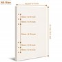 recharge de papier vierge pour agenda Filofax A5