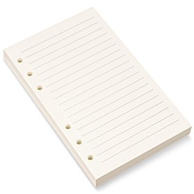 Bidponds Filofax Recharge de papier ligné A6 à 6 trous pour classeur personnel A6 à 6 anneaux