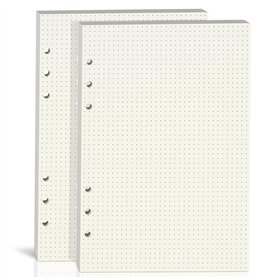 Lot de 2 feuilles de papier A5 à grille à points
