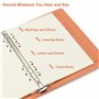 Lot de 2 feuilles de papier A5 à grille à points, 100 g/m² d'épaisseur, perforées à 6 trous, recharge de papier A5 pour agenda/c