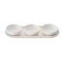 Portmeirion Home & Gifts Ensemble Bol et Plateau en Porcelaine Blanc 27