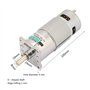 Micro Moteur à Engrenages Courant Continu, XD-42GA775 DC12V / 24V Moteur à Balai à Courant Continu avec Support Mécaniques Rigou