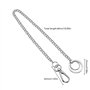 CYUaoao 3 Pcs Chaîne de Pantalons Hip Hop 45cm de Long en Acier Inoxydable Porte-clés Punk avec Chaîne pour Accrocher les Clés l
