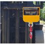 GaeaAuto Crochet de levage pour chariot élévateur, capacité de 1000 kg, grue mobile simple avec crochet pivotant et grande vis e
