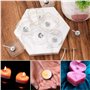 30 Pièces Bougeoirs pour Bougies Chauffe Plat, 100 Pièces Mèches Bougies, Porte Bougies pour Bougies Chauffe-plat, Pots de Fonte