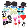 YiYaO Accessoires photo drôle Accessoires photo bronzants Accessoires photo 44 pièces Masque de bienvenue de mariage Moustache A