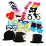 YiYaO Accessoires photo drôle Accessoires photo bronzants Accessoires photo 44 pièces Masque de bienvenue de mariage Moustache A
