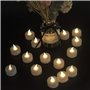 Lot de 100 bougies chauffe-plat LED vacillantes - Fausses bougies électriques avec lumières sans flamme - Bougies LED à piles - 