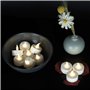 Lot de 100 bougies chauffe-plat LED vacillantes - Fausses bougies électriques avec lumières sans flamme - Bougies LED à piles - 