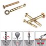 10 Pièces 60 mm Boulons D'expansion pour Décoration de Maison Vis D'expansion pour Construction Murale Crochet de Plafond Suspen