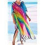 YOUKD Mousseline De Soie Caftan Boho Plage Bikini Cover Up Robe Grande Taille Homewear pour Les Femmes