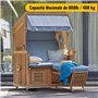 Roulette Charge Lourde de 50mm Roulettes pour Meubles avec Frein de Sécurité pour Charges Lourdes Capacité Totale de 400KG (2 av