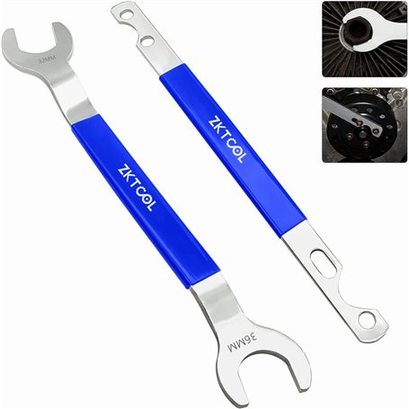ZKTOOL Clés pour Embrayage de Ventilateur de 32mm & 36mm Convenant aux Modèles BMW Ford GM Chevrolet - Outil de Retrait d'écrou