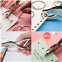 Perforatrice 1 Trou - diamètre De Trou en alliage pour papier cartonné outil de coupe de cercle pour l'artisanat, marquage de ti
