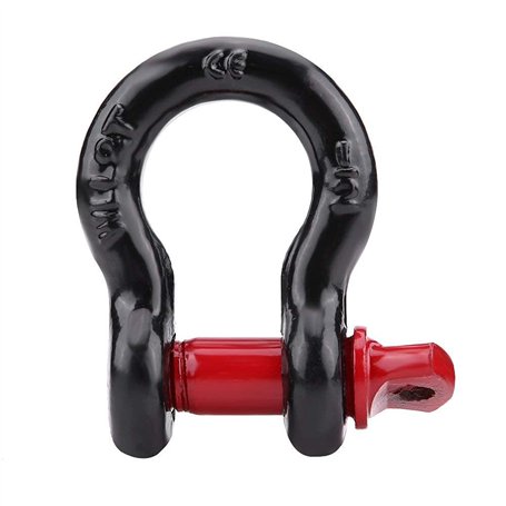 Manille Lyre - Manilles à Anneau En D Noir Et Rouge Capacité De Charge 4