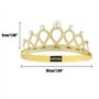 DOYUKY 6 Pièces Princesse Couronne, Bandeau Couronne Enfants, Diadème Princesse Enfants, Elastique Bandeau Couronne pour les Fes