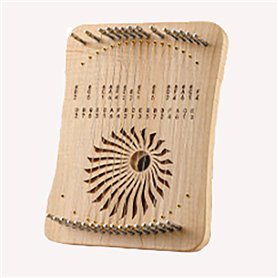 Piano à pouce 31 touches en bois massif mini harpe verticale facile à apprendre instrument Laya