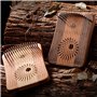 Piano à pouce 31 touches en bois massif mini harpe verticale facile à apprendre instrument Laya