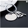CHUANGOU Porte-Clés pour Papa Cadeau de Fête des Pères Porte-Clés Love you Daddy est gravé