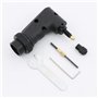 Adaptateur à angle droit pour outils rotatifs Dremel - Compatible avec les meuleuses électriques d'origine 4000 3000 8200 275