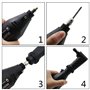 Adaptateur à angle droit pour outils rotatifs Dremel - Compatible avec les meuleuses électriques d'origine 4000 3000 8200 275