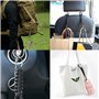 VIVIIHOO Ensemble de Porte-clés en paracorde 3 pièces en Noir et Orange et Camouflage, Mousqueton et lanière tressée pour équipe