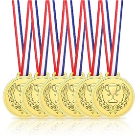 VIVIIHOO Lot de 6 médailles dorées en pour Cadeaux d'invités