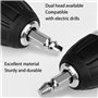 VIVIIHOO Lot de 6 extracteurs de vis - Extracteur de vis et extracteur de vis avec porte-embout et adaptateur de douille - Dévis
