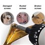 VIVIIHOO Lot de 6 extracteurs de vis - Extracteur de vis et extracteur de vis avec porte-embout et adaptateur de douille - Dévis