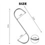 Aililong Lot de 22 crochets de boucher en acier inoxydable - 15 cm de long et 3 mm d'épaisseur - Pour la transformation de la vi