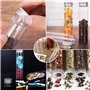 Aililong Lot de 14 tubes à essai en plastique de 80 ml avec bouchon à vis – Tubes à essai transparents pour bonbons, plantes, la