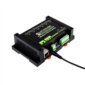 Coolwell Module de relais Ethernet 8 Ch avec communication de port PoE Modbus RTU/Modbus TCP Protocol Cover avec boîtier de mont