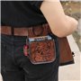 TOURBON Pochette de Cartouche en Cuir de Luxe pour Sac de tir de Skeet de piège de Fusil de Chasse Porte-munitions 12GA/16GA