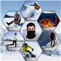 QIMEI-SHOP Polaire Cache-Cou Écharpe Tube Chaud Hiver Tour de Cou Foulard Homme Femme Thermique Tubulaire Écharpe pour Ski Moto 