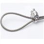 Clip de câble métallique M3 SUNSHINETEK 12 pièces Collier de câble en acier inoxydable 304 Boulons en U Serre-câbles pour câble 