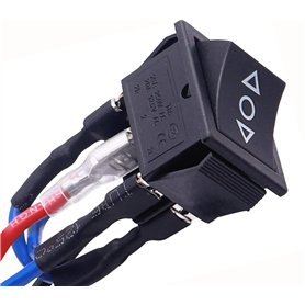 Taiss interrupteur inverseur de polarité 12v Moteur à Courant Continu 10A 6 Broches 3 Positions Autobloquant ON-Off-ON Interrupt