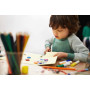 Boutons Colorés Artisanat Bouton Rond pour Enfants à la main Décoratif Peinture Couture et Activités Manuelles Bricolage 700PCS 