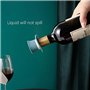 3 pièces Bouchons à Vin Silicone pour garder le vin frais, Bouchons de vin en Silicone réutilisables, Bouchon Bouteille avec Fil