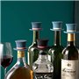 3 pièces Bouchons à Vin Silicone pour garder le vin frais, Bouchons de vin en Silicone réutilisables, Bouchon Bouteille avec Fil