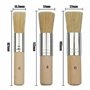 XNJIHWA 3 Pièces Pinceau Pochoir Rond Brosse à Pochoir en Bois 3 Tailles pour Peinture Acrylique Peinture à l'huile Aquarelle Fa