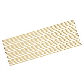XNJIHWA 20 Pièces Baguettes Soudage Laiton Ronde Tige de soudage 1.6mm * 240mm Electrode Soudure Barre pour Soudure et Brasage d