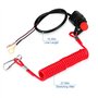 Interrupteur d'Arrêt et de Sécurité,Interrupteur d'Arrêt d'urgence du Moteur Interrupteur de Guidon pour Moto 12V+Interrupteur d