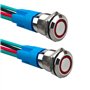 Aiqeer 2 Pièces 12 mm Commutateur Bouton-Poussoir Momentané